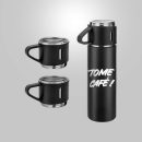 Kit Garrafa térmica com 3 xícaras - Brinde