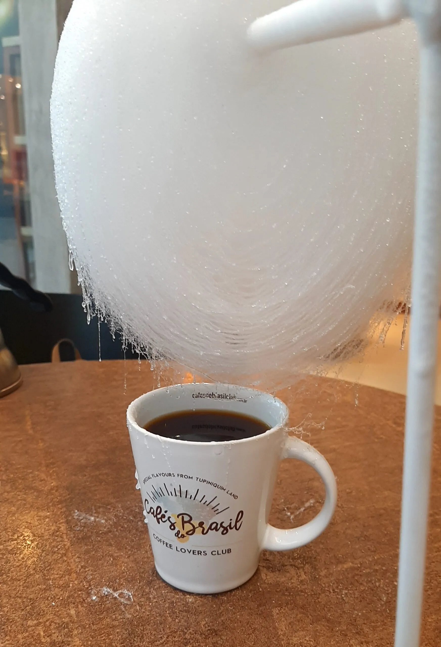 café com algodão doce